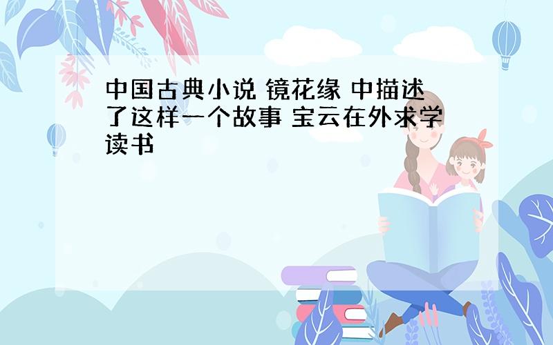 中国古典小说 镜花缘 中描述了这样一个故事 宝云在外求学读书