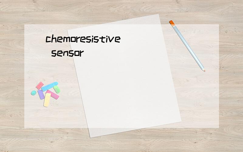 chemoresistive sensor