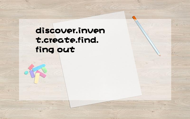 discover.invent.create.find.fing out