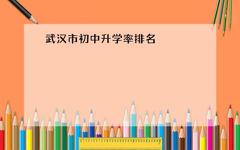 武汉市初中升学率排名