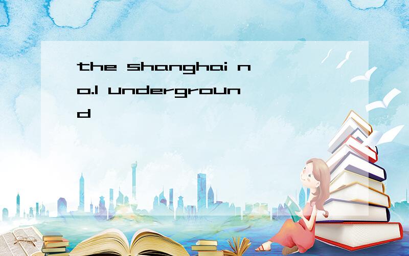 the shanghai no.1 underground