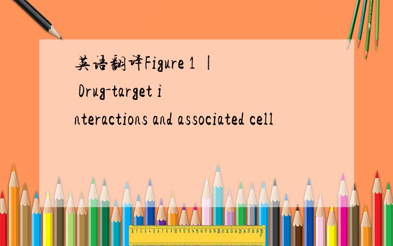 英语翻译Figure 1 | Drug-target interactions and associated cell