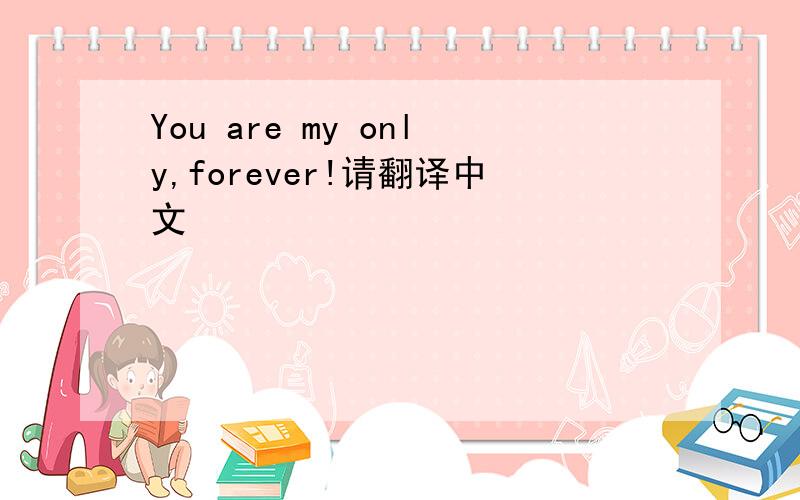 You are my only,forever!请翻译中文