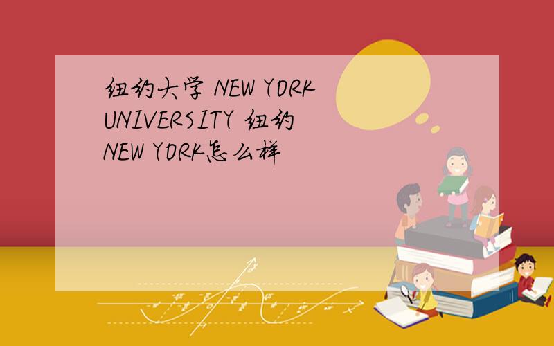 纽约大学 NEW YORK UNIVERSITY 纽约 NEW YORK怎么样