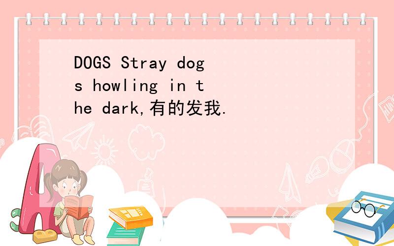 DOGS Stray dogs howling in the dark,有的发我.