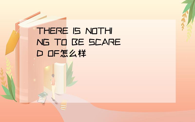THERE IS NOTHING TO BE SCARED OF怎么样