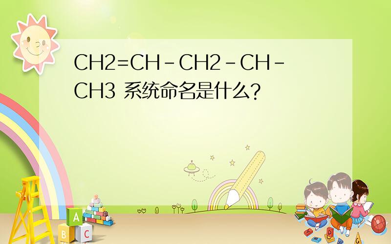 CH2=CH-CH2-CH-CH3 系统命名是什么?