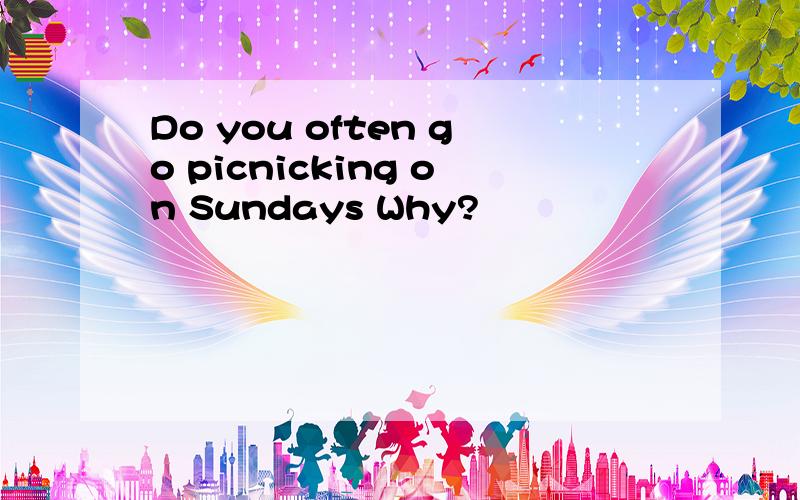 Do you often go picnicking on Sundays Why?