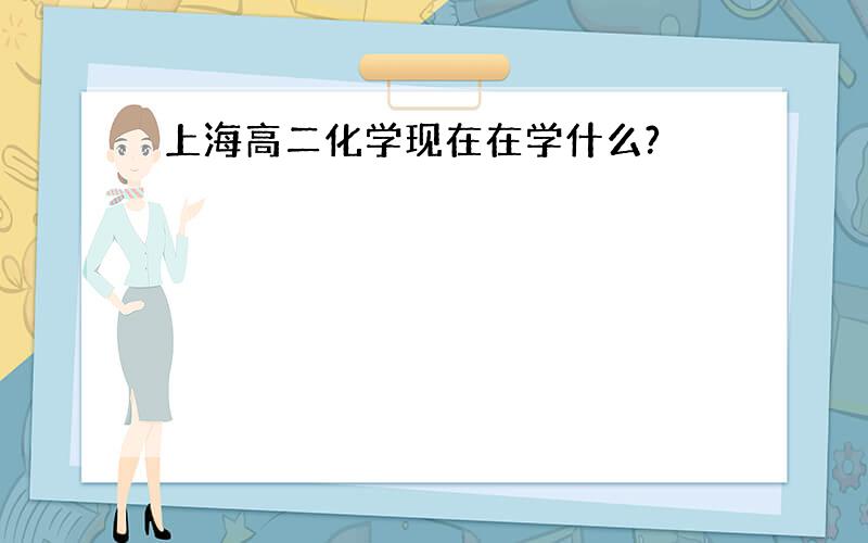 上海高二化学现在在学什么?