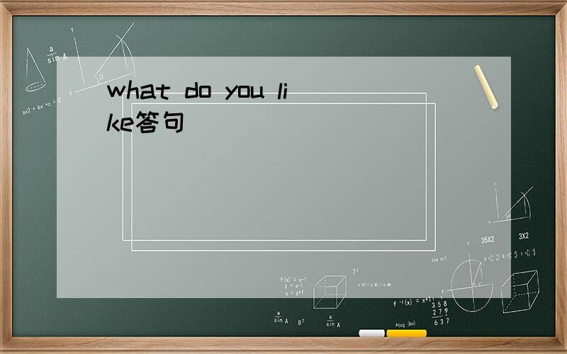 what do you like答句